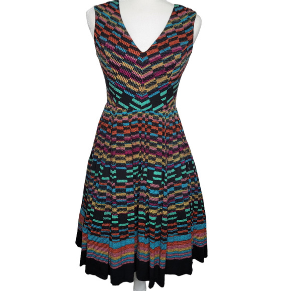 SOLD🌺Anthropologie Plenty By Tracy Reese  Multicolor Sleeveless Dress size 4 - Picture 7 of 14